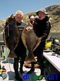 David Vilhauer & Sea Son John Higgins with a 30 lb. halibut