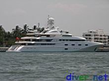 The Princess Mariana, a 252 ft yaght owned by Carlos Peralta Quintero