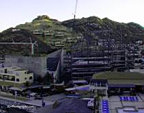 The Cabo San Lucas community center and theater under construction seen from the No Worrys tower