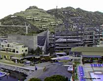 The Cabo San Lucas community center and theater under construction seen from the No Worrys tower