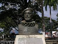 The statue of Diego de Artieda y Cherino, Spanish Governor of Costa Rica (1576-1583), Founder of the city of Esparza